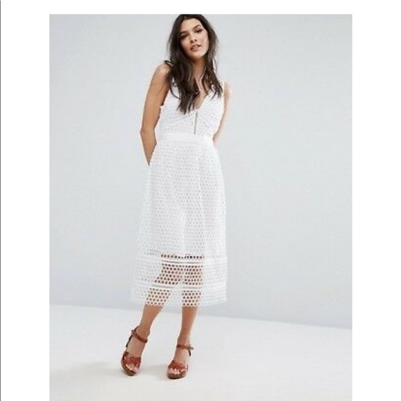 Abercrombie & Fitch Lace Zip Midi Dress - Picture 5 of 8